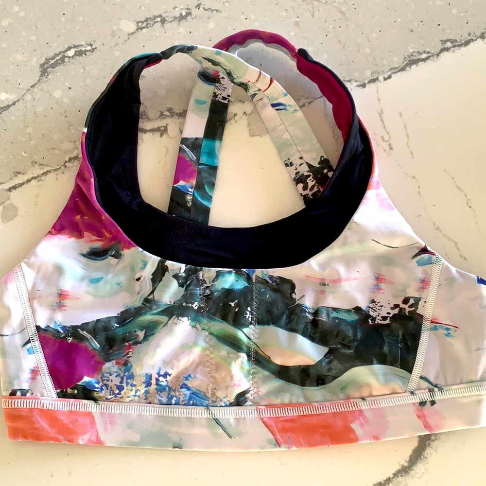 Lululemon multicolor sports bra - size 8